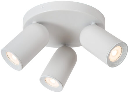 Lucide Plafondspot Punch - Wit - 21cm - 3xgu10