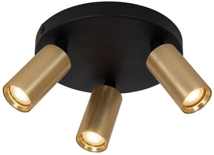 Lucide Plafondspot Ritmo Messing ⌀18cm 3xgu10