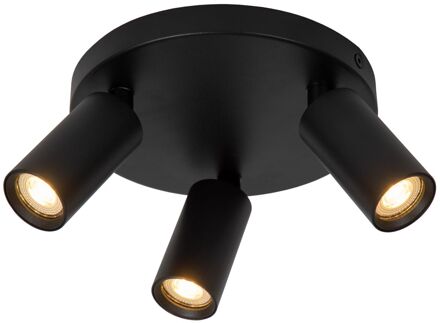 Lucide Plafondspot Ritmo Zwart ⌀18cm 3xgu10