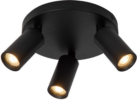 Lucide Plafondspot Ritmo Zwart ⌀18cm 3xgu10