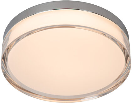 Lucide PLANO - Plafonnière Badkamer - Ø 23 cm - LED Dimb. - CCT - 1x11W 2700K/4000K - IP44 - Opaal
