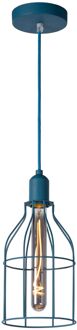 Lucide POLA - Hanglamp Kinderkamer - Ø 15 cm - 1xE27 - Blauw