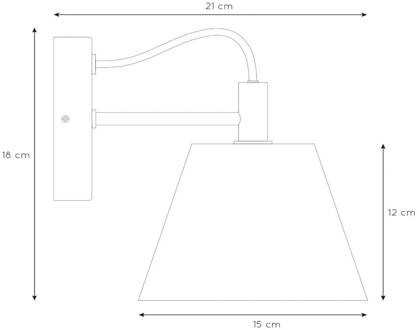 Lucide POSSIO Wandlamp 1xE14 - Taupe