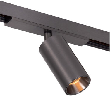 Lucide Premium LINIAL BIX Railspot - 1-fase Railsysteem / Smart Railverlichting - 48V - 1xLED - Mat Zwart Chroom