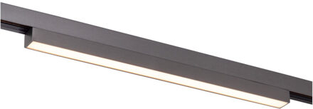 Lucide Premium LINIAL GLYX Railspot - 1-fase Railsysteem / Smart Railverlichting - 48V - 1xLED - Mat Zwart Chroom