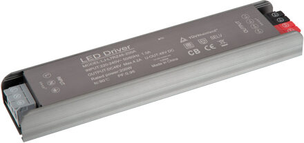 Lucide Premium LINIAL Inbouwdriver 200W - 1-fase Railsysteem / Railverlichting - Smart - 48V Track - Grijs