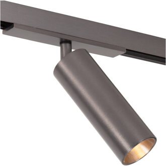 Lucide Premium LINIAL MOX Railspot - 1-fase Railsysteem/ Railverlichting - 1xLED - Mat Zwart Chroom