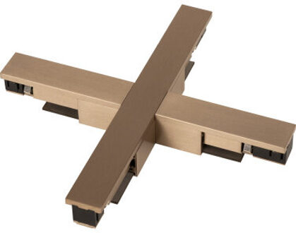 Lucide Premium LINIAL X -koppelstuk - 1-fase Railsysteem / Railverlichting - Smart - 48V Track - Mat Zwart Chroom