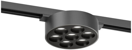 Lucide Premium LINIAL XAVI Railspot - 1-fase Railsysteem / Smart Railverlichting - 48V - LED - Mat Zwart Chroom