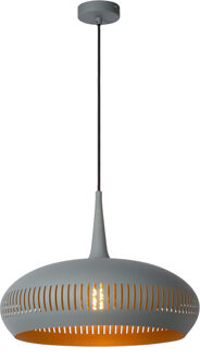 Lucide RAYCO Hanglamp 1xE27 - Grijs