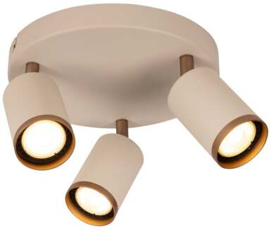 Lucide REGINA - Plafondspot - Ø 21 cm - 3xGU10 - Taupe | Essential