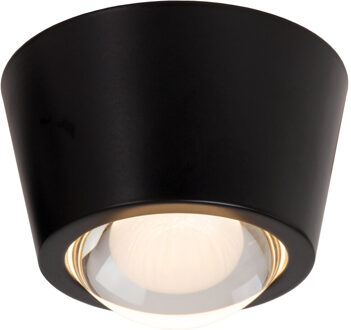 Lucide RIGON - Plafonnière - Ø 9 cm - LED - 1x6W 3000K - Zwart