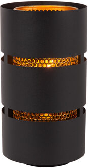 Lucide ROSAS - Tafellamp - Ø 16 cm - 1xE27 - Zwart