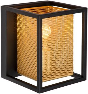 Lucide SANSA Wandlamp 1xE27 - Zwart