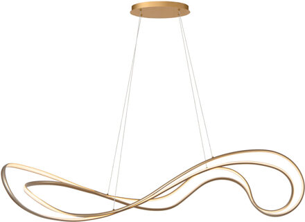 Lucide SARDANA - Hanglamp - LED Dimb. - 1x54W 2700K - Mat Goud / Messing | Premium