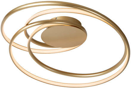 Lucide SARDANA - Plafonnière - LED Dimb. - 1x54W 2700K - Mat Goud / Messing | Premium