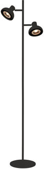 Lucide SENSAS - Vloerlamp - 2xGU10 (ES111) - Zwart