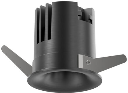 Lucide SNAX - Inbouwspot - Ø 6 cm - LED Dimb. - CCT - 1x8W 2700K/4000K - Mat zwart chroom | Premium