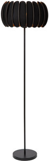 Lucide SPENCER - Vloerlamp - Ø 40 cm - 1xE27 - Zwart
