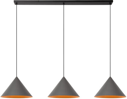 Lucide SPITZE - Hanglamp - 3xE27 - Grijs | Vibes