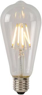 Lucide ST64 Class A - Filament lamp - Ø 6,4 cm - LED - E27 - 1x7W 2700K - Transparant