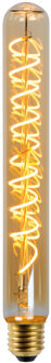Lucide T32 - Filament lamp - Ø 3,2 cm - LED 3 StepDim (Memory) - E27 - 1x4,9W 2200K - Amber