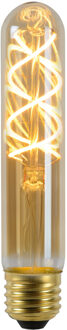Lucide T32 - Filament lamp - Ø 3 cm - LED 3 StepDim (Memory) - E27 - 1x4,9W 2200K - Amber