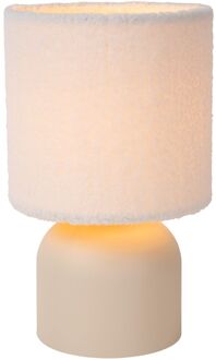 Lucide Tafellamp Woolly Beige - 16cm - E14