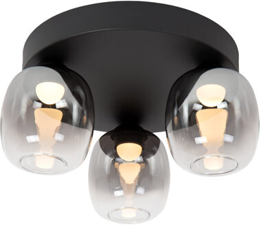 Lucide TAMINO - Plafonnière - LED Dimb. - 3x5,6W 3000K - Zwart