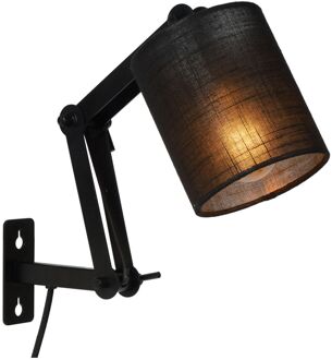 Lucide TAMPA Wandlamp 1xE27 - Zwart