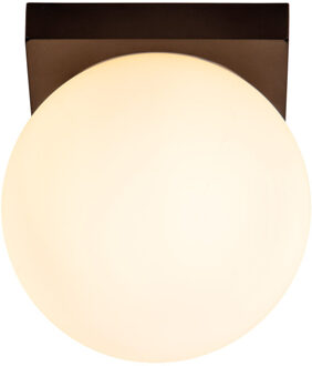 Lucide TASSA - Plafonnière Badkamer - Ø 13,5 cm - LED Dim to warm - 1x12W 1800K/3000K - IP40 - Zwart