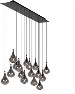 Lucide TEARS - Hanglamp - LED Dimb. - G4 - 16x1,5W 3000K - Zwart