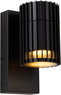 Lucide TIMBALA - Wandspot / Wandlamp Binnen/Buiten - 1xGU10 - IP44 - Zwart | Essential