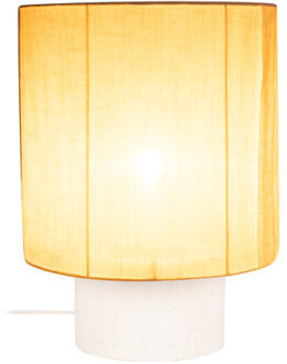 Lucide TISSAJA - Tafellamp - Ø 30 cm - 1xE27 - Wit | Essential