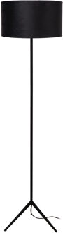 Lucide TONDO - Vloerlamp - Ø 38 cm - 1xE27 - Zwart