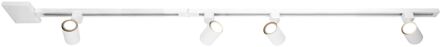 Lucide Track Basisset Amigo - 1-fase Railsysteem / Railverlichting - 2 Meter - Wit