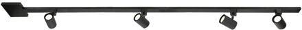 Lucide Track Basisset Amigo - 1-fase Railsysteem / Railverlichting - 2 Meter - Zwart