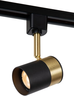 Lucide TRACK FLORIS Railspot - 1-fase Railsysteem / Railverlichting - 1xGU10 - Zwart (Uitbreiding)