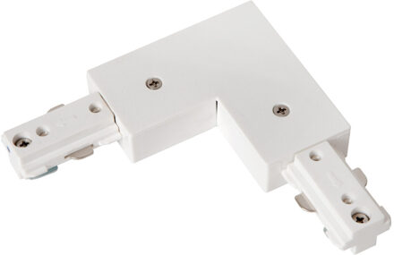 Lucide TRACK L-koppelstuk - 1-fase Railsysteem / Railverlichting - Rechts - Wit (Uitbreiding)