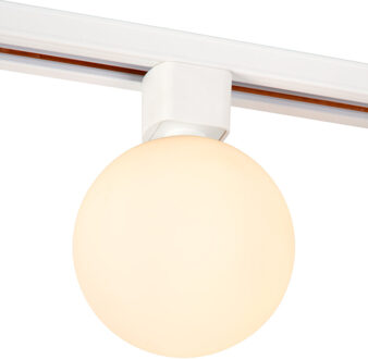 Lucide TRACK TYCHO- Railspot - 1-fase Railsysteem / Railverlichting - 1xG9 - Opaal (Uitbreiding)