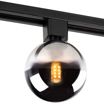 Lucide TRACK TYCHO- Railspot - 1-fase Railsysteem / Railverlichting - 1xG9 - Smoke (Uitbreiding)