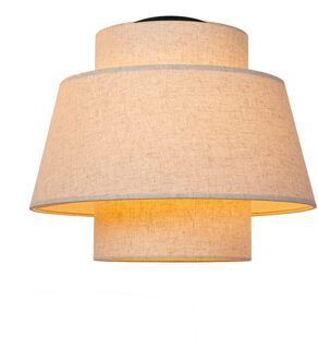 Lucide TRIBUTE - Plafonnière - Ø 40 cm - 1xE27 - Beige