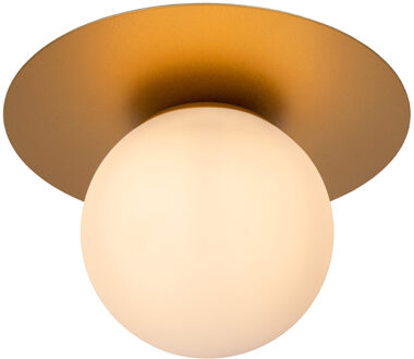 Lucide TRICIA - Plafonnière - Ø 25 cm - 1xE27 - Mat Goud / Messing