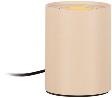 Lucide TUBE - Tafellamp - Ø 9,6 cm - LED 3 StepDim - GU10 - 1x5W 2700K - Taupe