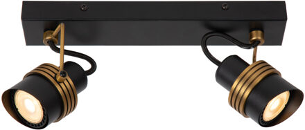 Lucide TUNDRAN - Plafondspot - 2xGU10 - Zwart