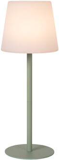 Lucide TYON - Oplaadbare Tafellamp Binnen/Buiten - Accu/Batterij - LED Dimb. - 1x2W 2700K - IP65 - Groen
