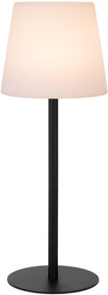 Lucide TYON - Oplaadbare Tafellamp Binnen/Buiten - Accu/Batterij - LED Dimb. - 1x2W 2700K - IP65 - Zwart