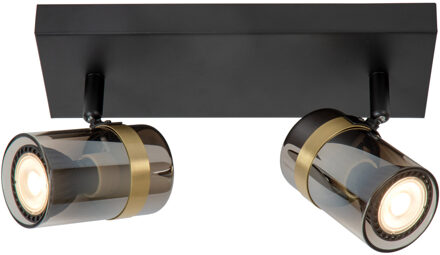 Lucide UPTON - Plafondspot - 2xGU10 - Fumé