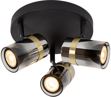 Lucide UPTON - Plafondspot - 3xGU10 - Fumé