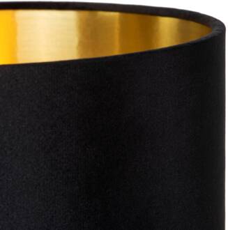 Lucide Vloerlamp Esterad, zwart, Ø 34 cm, hoogte 100 cm, glas